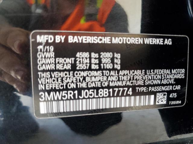 3MW5R1J05L8B17774 BMW 330I