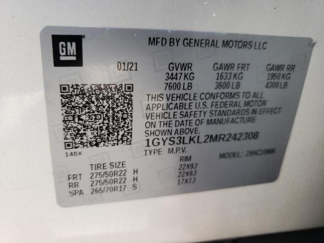 1GYS3LKL2MR242308 Cadillac Escalade Esv Premium Luxury