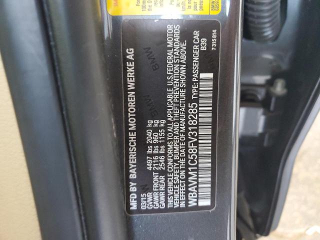 WBAVM1C58FV318285 BMW X1 Sdrive28i