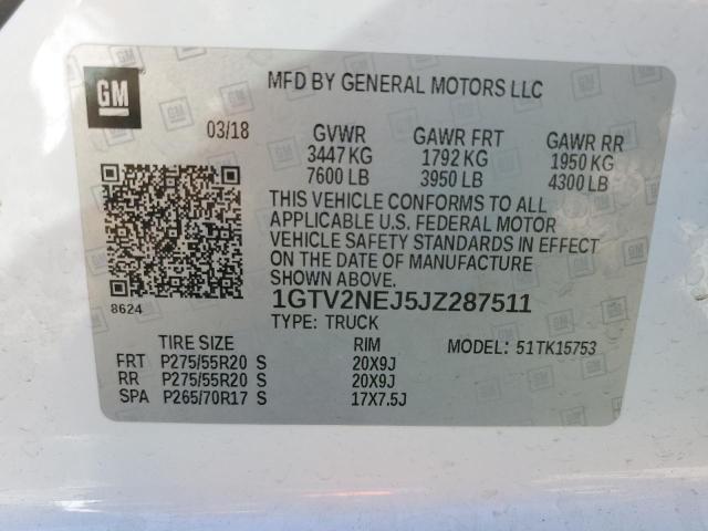 1GTV2NEJ5JZ287511 GMC Sierra K1500 Slt