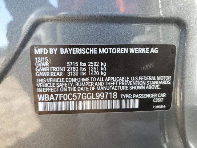 WBA7F0C57GGL99718 BMW 750 I
