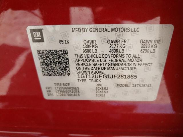 1GT12UEG1JF281865 GMC Sierra K2500 Denali
