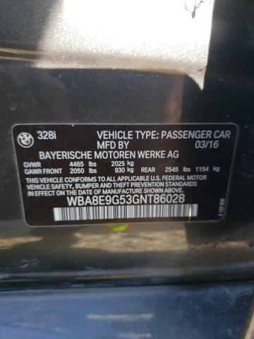 WBA8E9G53GNT86028 BMW 328 I Sulev
