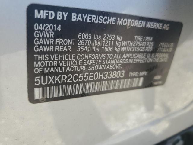 5UXKR2C55E0H33803 BMW X5 Sdrive35i