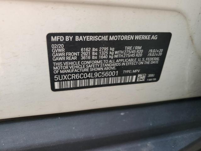 5UXCR6C04L9C56001 BMW X5 Xdrive40i