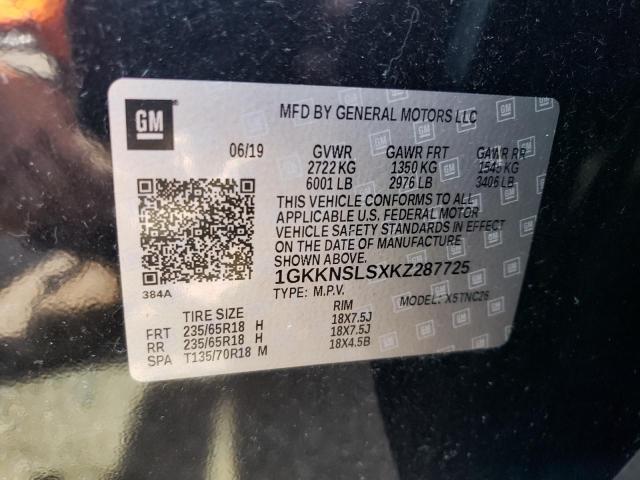 1GKKNSLSXKZ287725 GMC ACADIA SLE
