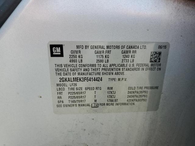 2GKALMEK3F6414424 GMC Terrain Sle