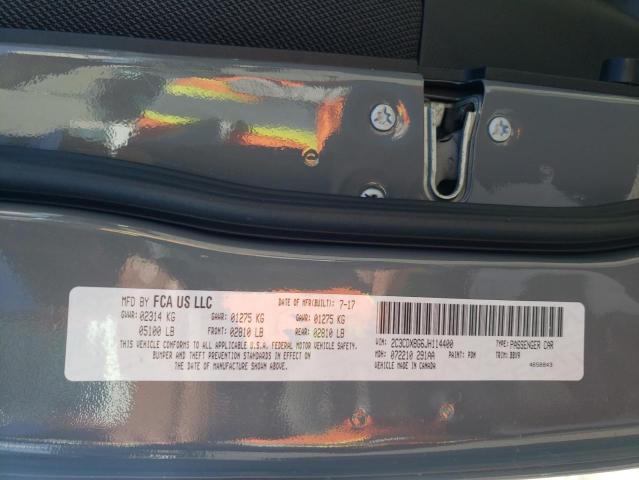 2C3CDXBG6JH114400 Dodge Charger Sxt