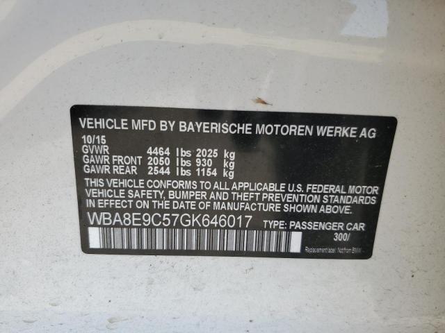 WBA8E9C57GK646017 BMW 328 I Sulev