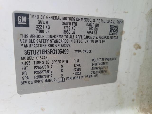3GTU2TEH3FG105499 GMC Sierra K1500
