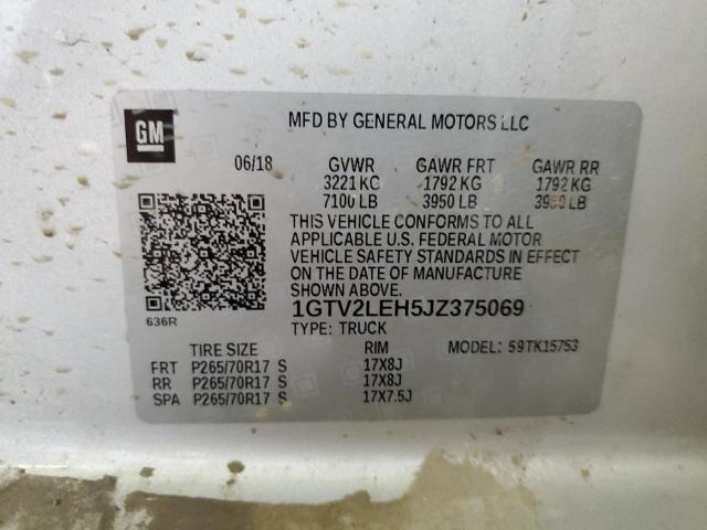 1GTV2LEH5JZ375069 GMC Sierra K1500