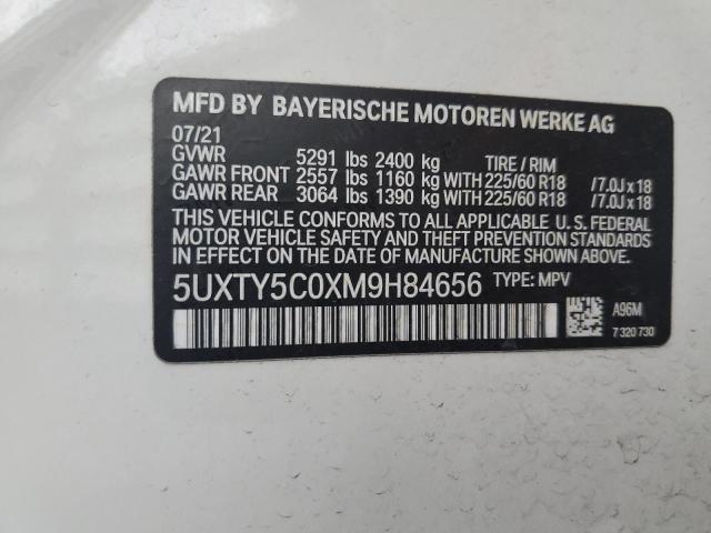 5UXTY5C0XM9H84656 BMW X3 Xdrive30i