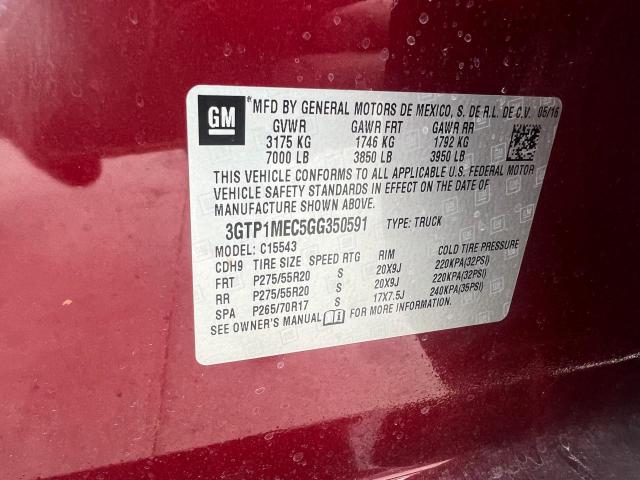 3GTP1MEC5GG350591 GMC Sierra C1500 Sle