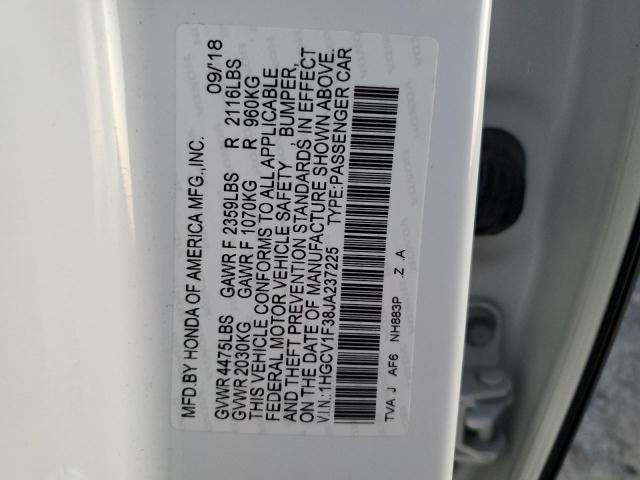 1HGCV1F38JA237225 Honda Accord Sport