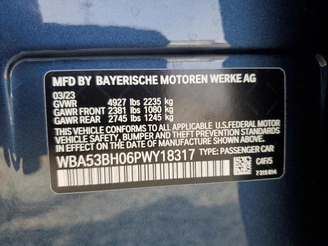 WBA53BH06PWY18317 BMW 530 I