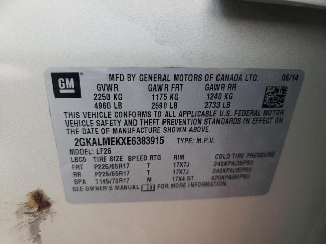 2GKALMEKXE6383915 GMC Terrain Sle