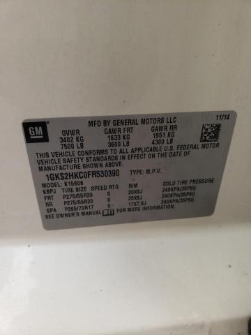 1GKS2HKC0FR530390 GMC Yukon Xl K1500 Slt