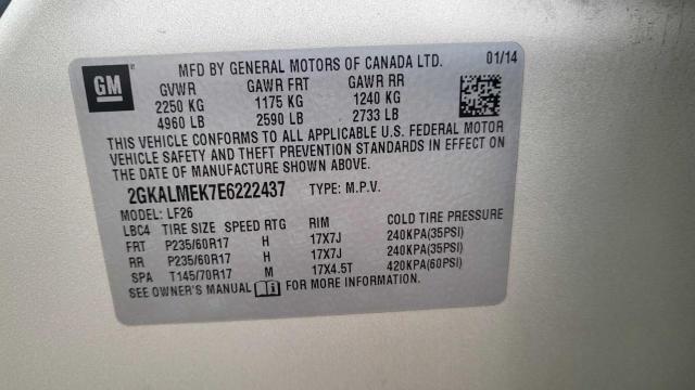 2GKALMEK7E6222437 GMC Terrain Sle