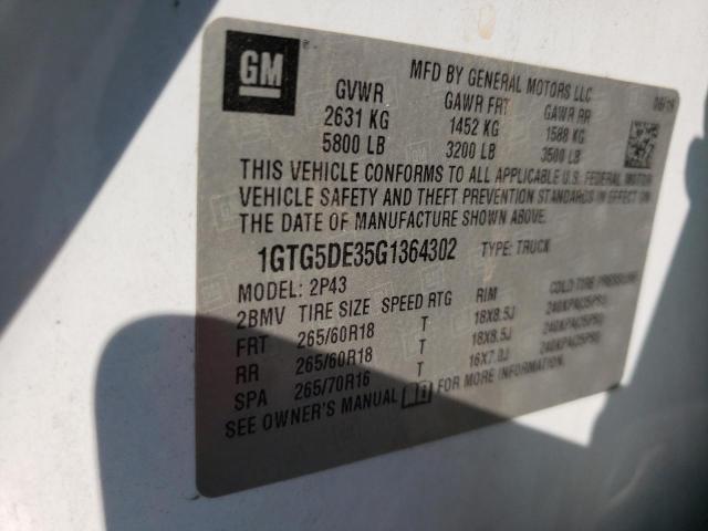 1GTG5DE35G1364302 GMC CANYON SLT