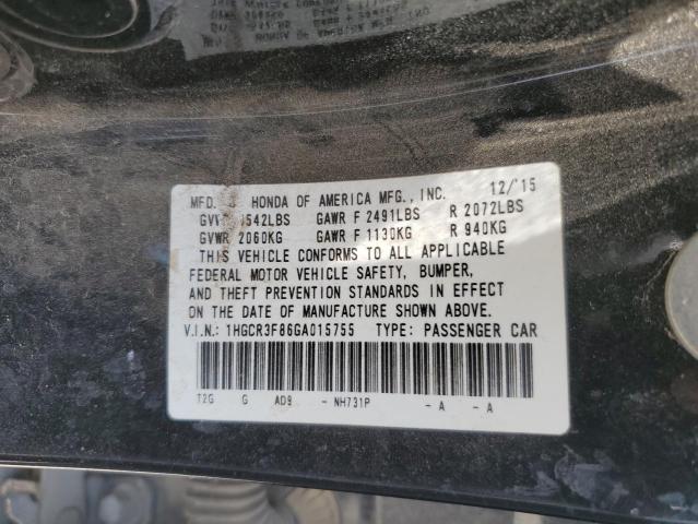 1HGCR3F86GA015755 Honda ACCORD EXL