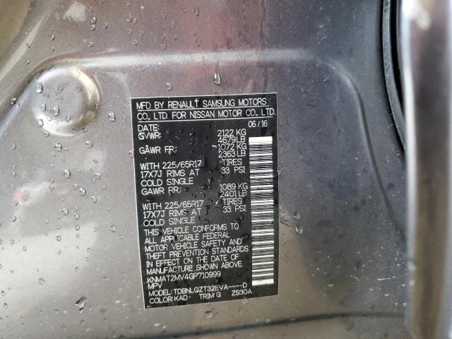 KNMAT2MV4GP710999 Nissan ROGUE S