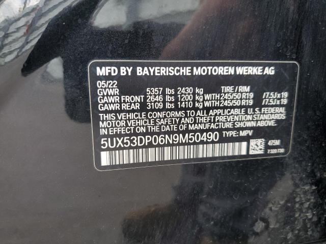 5UX53DP06N9M50490 BMW X3 Xdrive30i