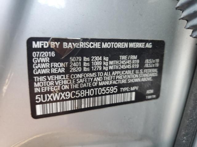 5UXWX9C58H0T05595 BMW X3 Xdrive28i