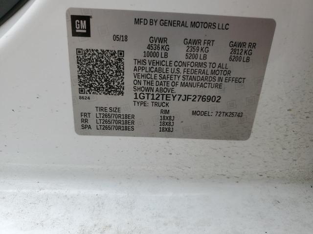 1GT12TEY7JF276902 GMC Sierra K2500 Slt