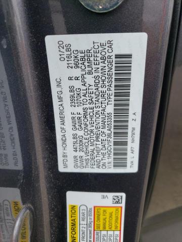 1HGCV1F36LA053355 Honda Accord Sport