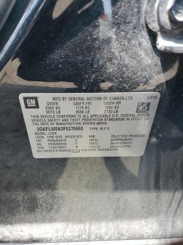 2GKFLWEK0F6278660 GMC Terrain Sle