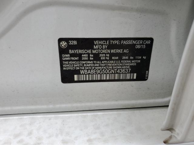 WBA8E9G50GNT43637 BMW 328 I Sulev