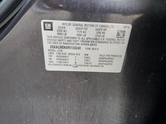 2GKALMEK8F6130240 GMC Terrain Sle