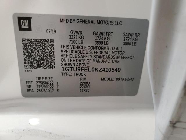 1GTU9FEL0KZ410549 GMC Sierra K1500 Denali