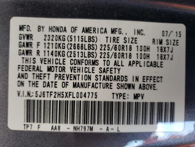 5J6TF2H5XFL004775 Honda Crosstour Exl