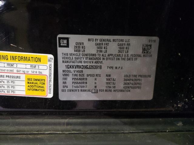 1GKKVRKD9GJ263918 GMC Acadia Slt-1
