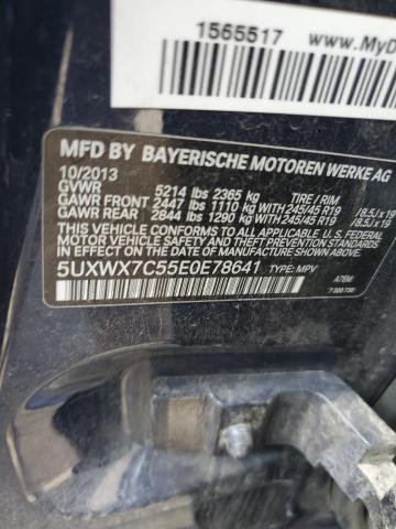 5UXWX7C55E0E78641 BMW X3 Xdrive35i