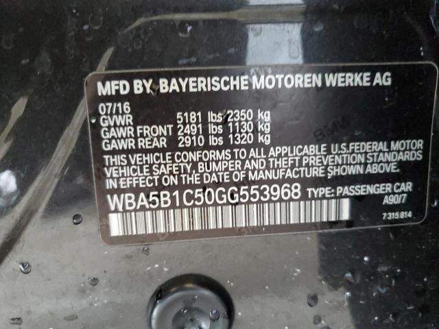 WBA5B1C50GG553968 BMW 535 I
