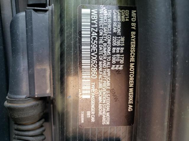 WBY1Z4C59EVX62860 BMW I3 REX