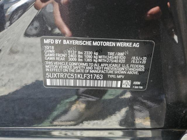 5UXTR7C51KLF31763 BMW X3 Sdrive30i
