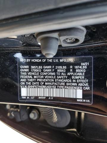 SHHFK7H43MU420152 Honda Civic Sport