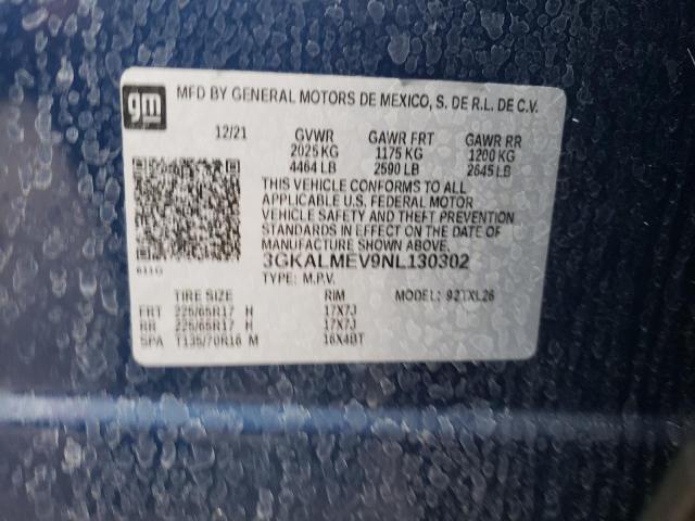 3GKALMEV9NL130302 GMC Terrain Sle