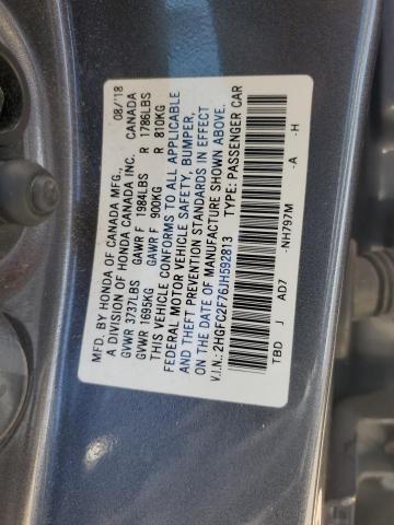 2HGFC2F76JH592813 Honda CIVIC EX