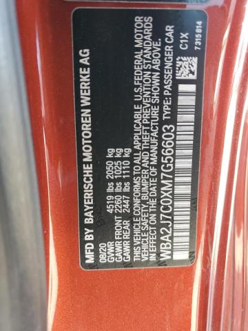 WBA2J7C0XM7G56603 BMW M240XI