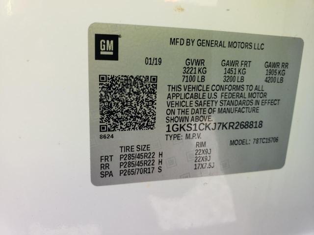 1GKS1CKJ7KR268818 GMC YUKON DENALI