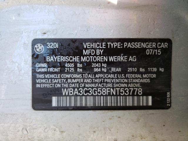 WBA3C3G58FNT53778 BMW 320 I Xdrive
