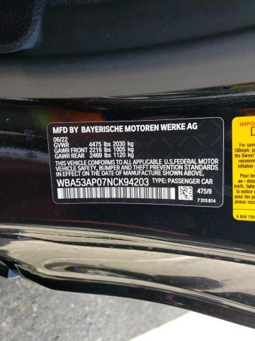 WBA53AP07NCK94203 BMW 430I