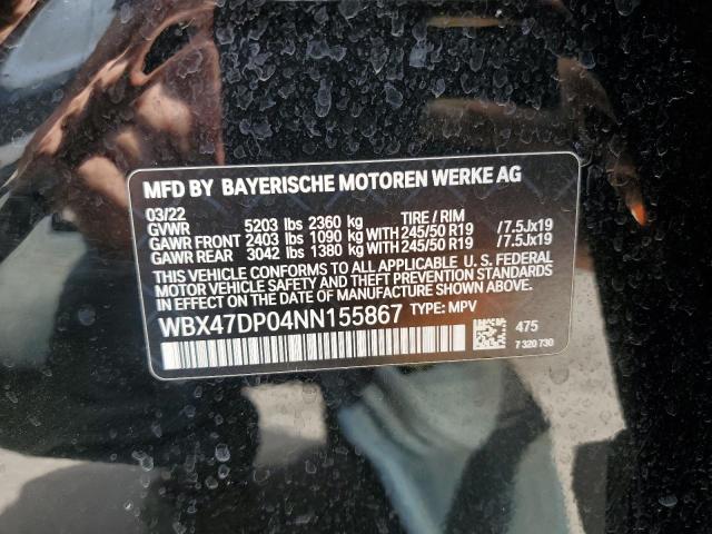 WBX47DP04NN155867 BMW X3 Sdrive30i