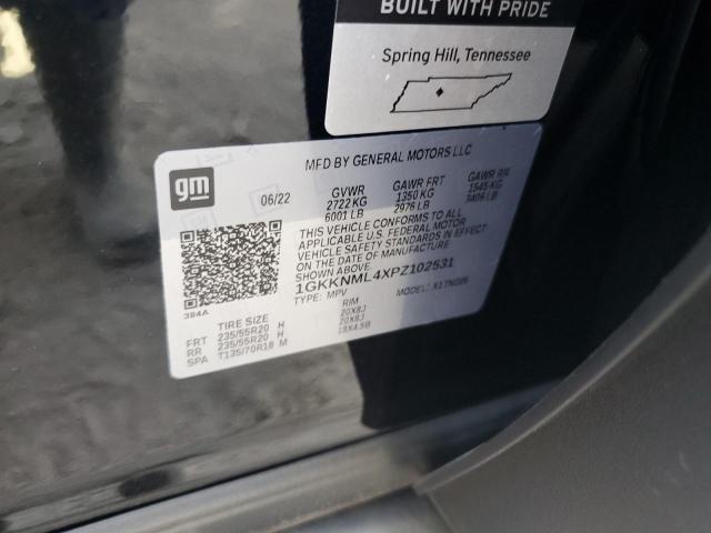 1GKKNML4XPZ102531 GMC ACADIA SLT