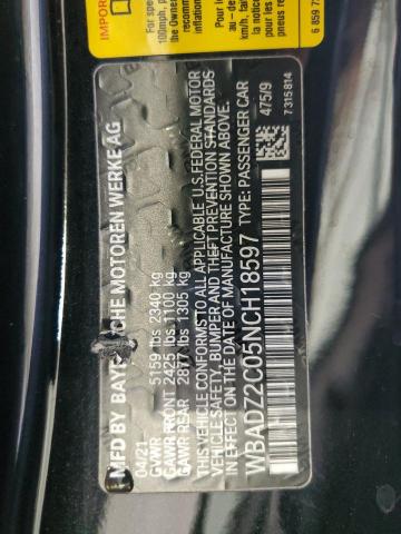WBADZ2C05NCH18597 BMW 840i