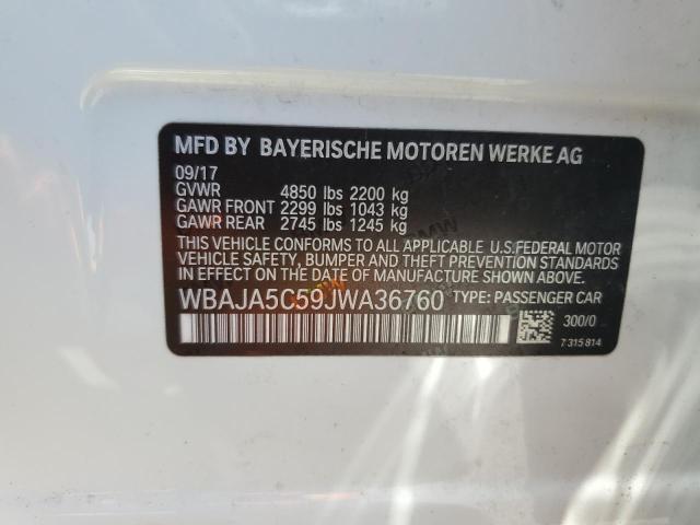 WBAJA5C59JWA36760 BMW 530 I